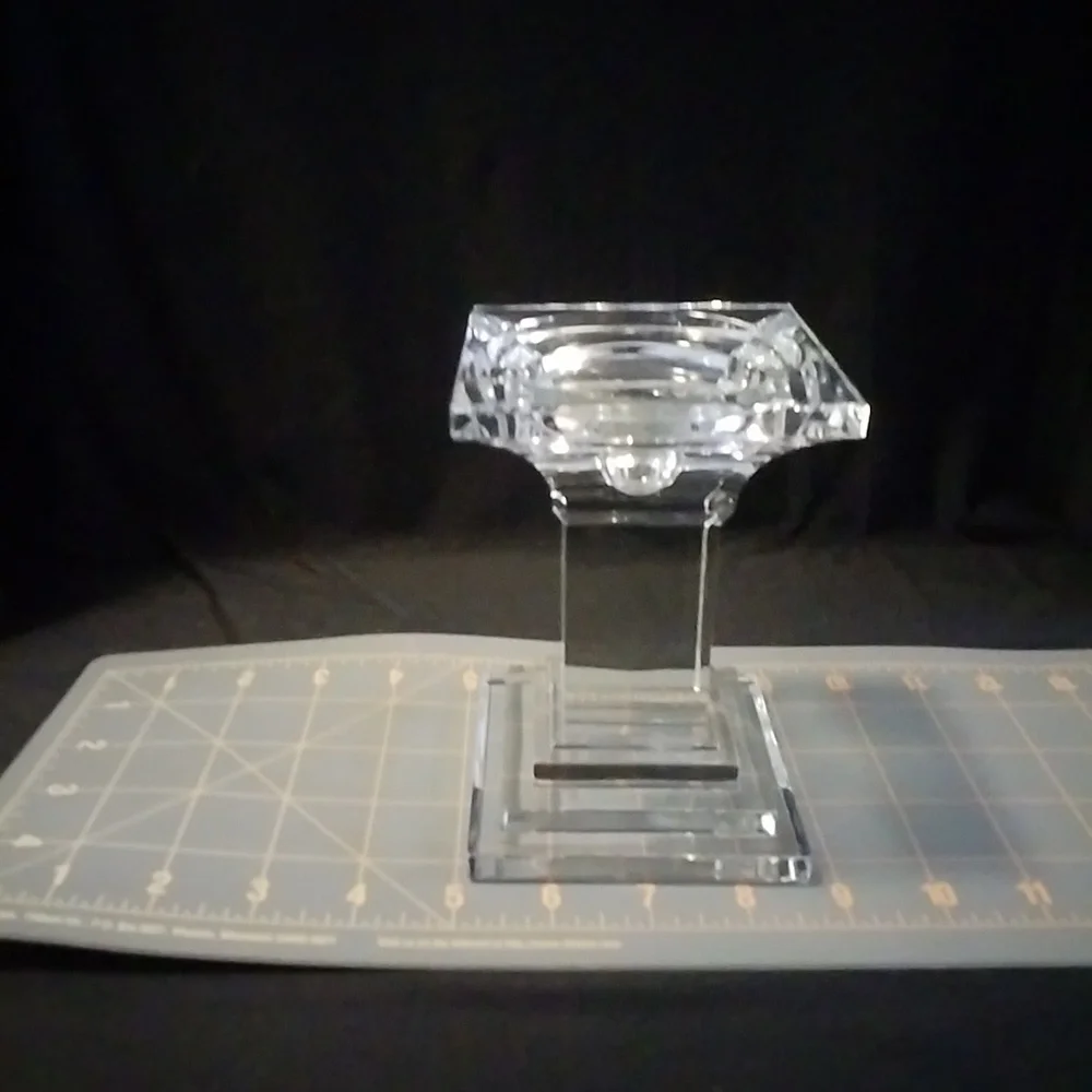 ILLUMINATIONS CANDLE Holder Crystal for Pillar or Taper!